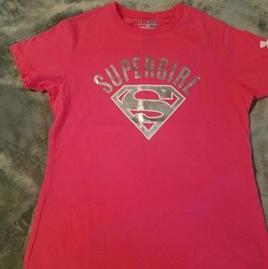 Under Armour Girls "supergirl" tshirt